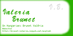valeria brunet business card