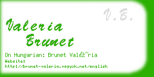 valeria brunet business card